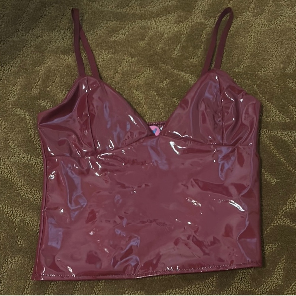 Edikted Carmie Vinyl Tank Top